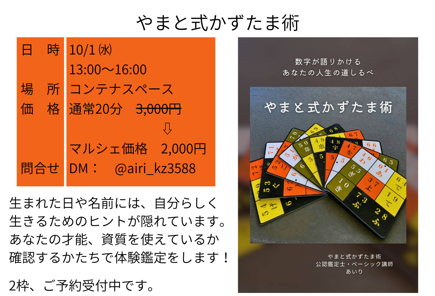 豊川市　やまと式かずたま術